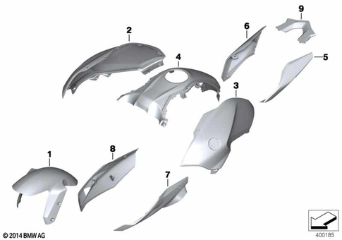 Painted Parts for 2018 BMW-Motorrad R 1200 R #1