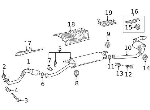 Exhaust Components for 2015 Lexus LX570 #3
