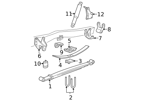 Rear Suspension for 2010 Ford F-350 Super Duty #1