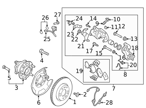 Brake Components for 2020 Hyundai Elantra #1
