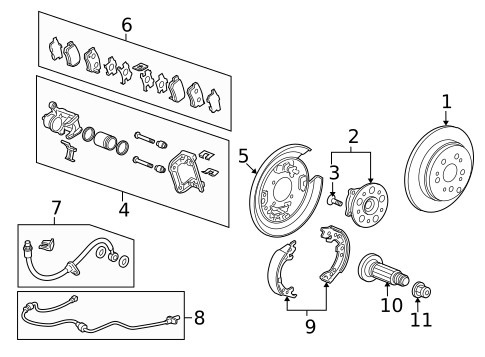 Parking Brake for 2007 Acura RDX #0