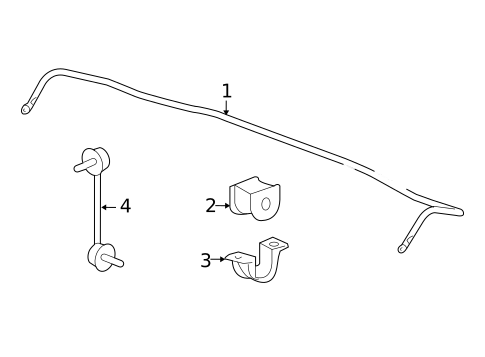 Stabilizer Bar & Components for 2010 Honda Accord #2