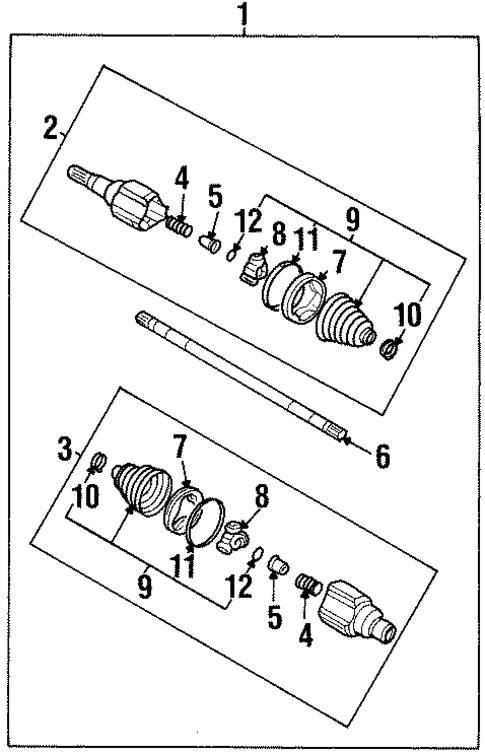 Drive Axles for 2003 Oldsmobile Silhouette #1