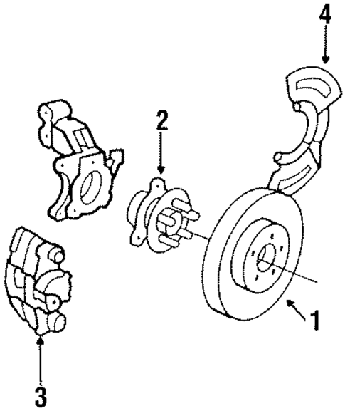 Front Brakes for 1987 Oldsmobile 98 #0