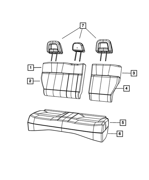 Rear Seats - Second Row for 2008 Dodge Caliber #4