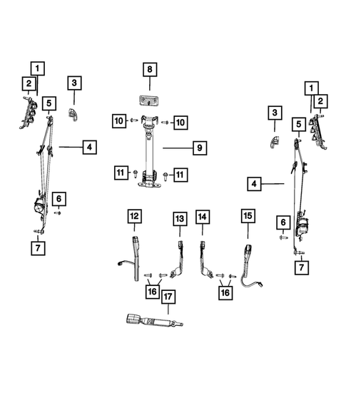 Seat Belts for 2012 Ram 2500 #3