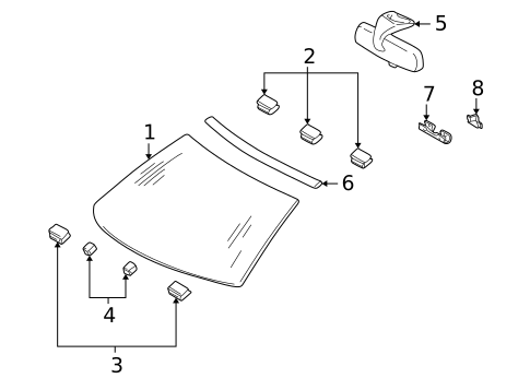 Reveal Moldings for 1994 Mercedes-Benz C 280 #1