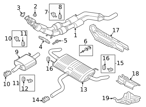 Exhaust Components for 2022 Volkswagen Atlas Cross Sport #0