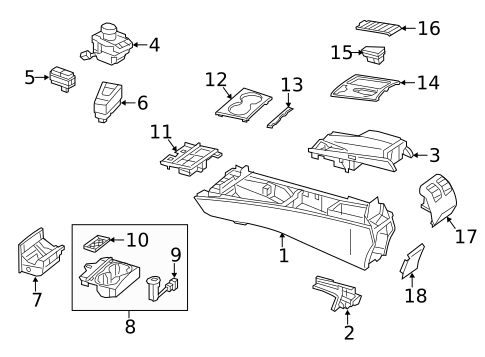 Console for 2013 Mercedes-Benz E 350 #2