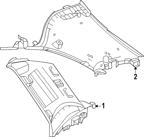 Interior Trim - Quarter Panels for 2025 Mercedes-Benz GLC43 AMG #1
