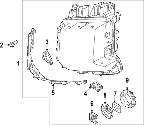Headlamp Components for 2023 Hyundai Palisade #0