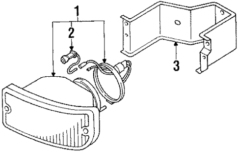 Bulbs - Chassis for 1992 Mitsubishi Eclipse #1