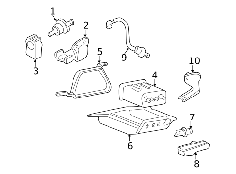 Emission Components for 2005 Kia Optima #0