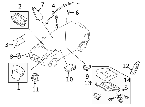Air Bag Components for 2008 Volvo XC70 #0