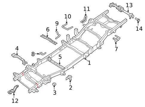 Frame & Components for 2014 Ram 1500 #0