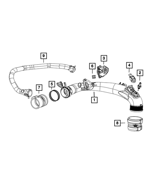Radiator and Related Parts; Charge Air Cooler for 2019 Jeep Wrangler #4