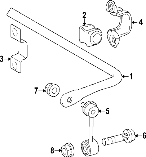 Stabilizer Bar & Components for 2022 Lexus ES250 #1