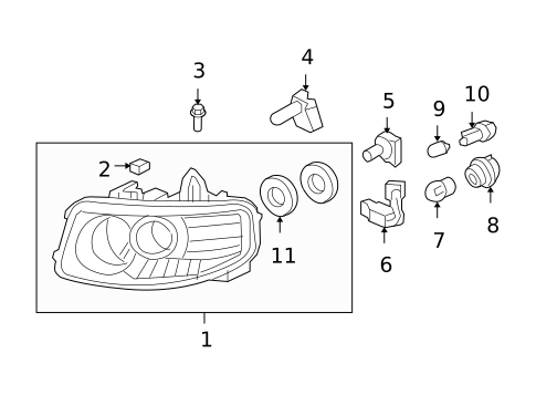 Bulbs - Chassis for 2007 Honda Element #0