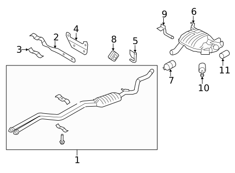 Exhaust Components for 2011 BMW 128i #0