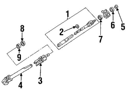 Shaft & Internal Components for 1990 Ford Aerostar #1