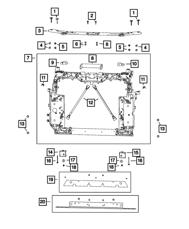 6513468AA - Cooling: Hex Head Screw for Jeep: Grand Cherokee, Grand Cherokee L Image