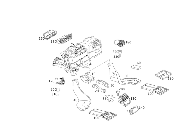 2118312946 - Heating and Ventilation: Air Duct for Mercedes-Benz: CLS500, CLS55 AMG, CLS550, CLS63 AMG, E320, E500, E55 AMG Image image