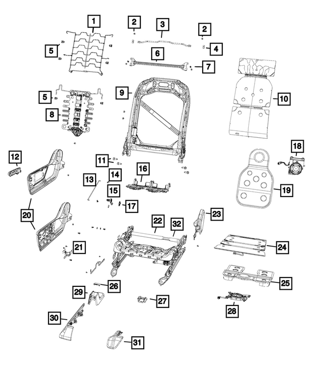 7MG00TX7AA - : Seat Track Cover for Mopar Image