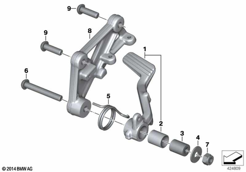 Brake Pedal, Connection Linkage for 2005 BMW-Motorrad R 1200 S #0