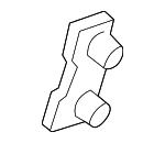 14083135 - Body: Reinforcement Stud Plate for Buick: Skylark | Chevrolet: Beretta, Corsica, Lumina APV | Oldsmobile: Achieva, Silhouette | Pontiac: Grand Am, Trans Sport Image