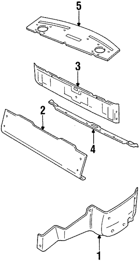 Interior Trim - Rear Body for 1991 INFINITI M30 #0