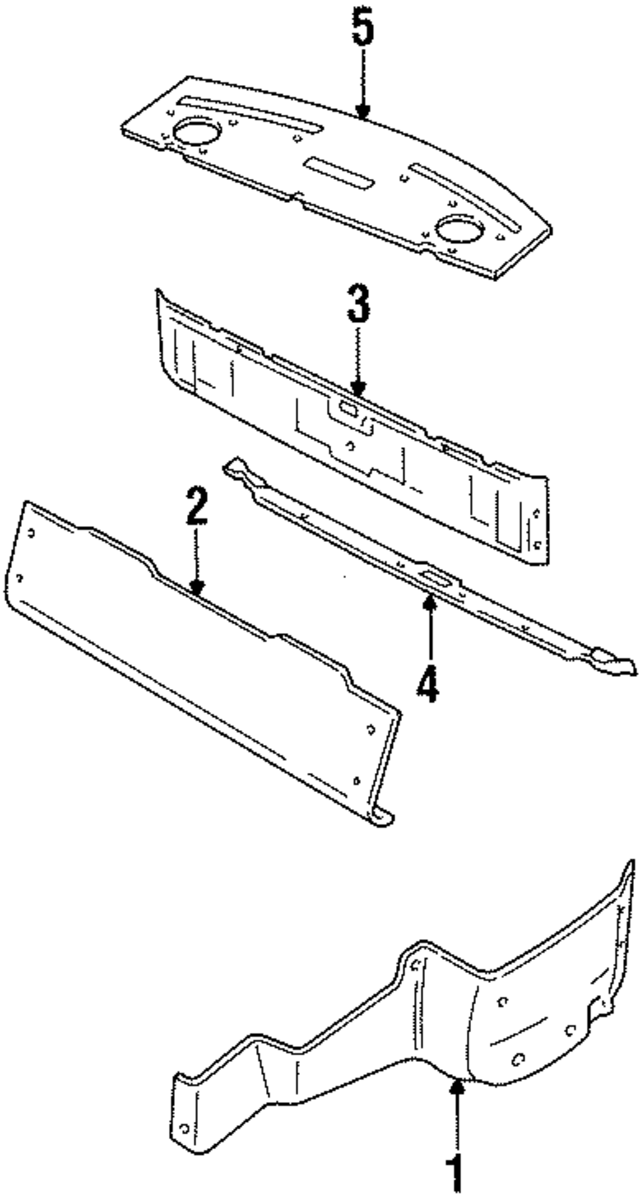 84920F6700 - : Rear Panel Trim for Infiniti Image