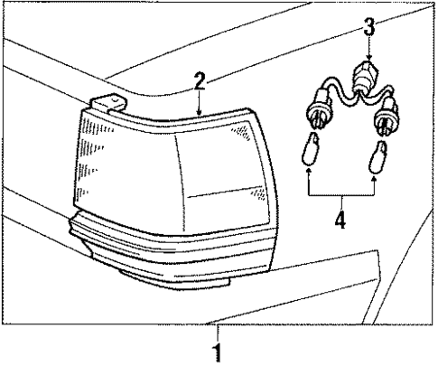 Park Lamps for 1985 Toyota Cressida #0