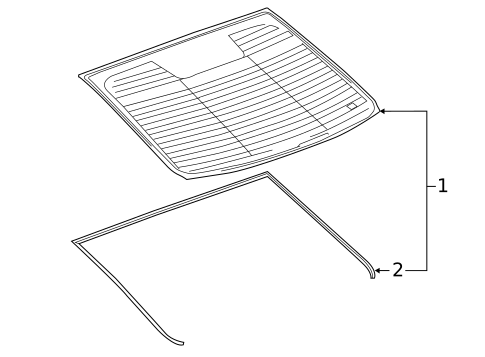 Glass & Hardware - Back for 2017 Buick Verano #0