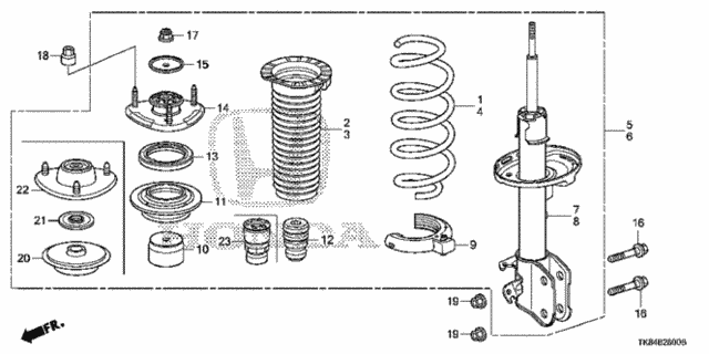 Front Shock Absorber for 2016 Honda Odyssey #0