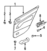MR766604 - : Trim Panel Assembly for Mitsubishi: Galant Image