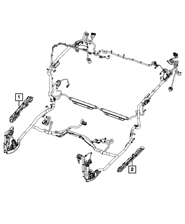 68531374AA - Electrical: Wiring Trough for Mopar Image