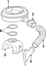 25043281 - Engine: Air Cleaner for Buick: Riviera | Cadillac: Eldorado Image
