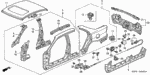90147634003 - Body/Air Conditioning: BOLT, FENDER (6X18) for Acura Image