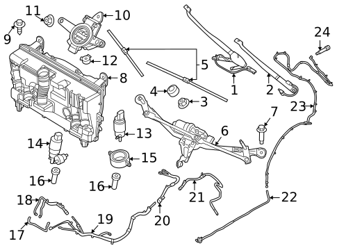 Wiper & Washer Components for 2023 BMW iX #0