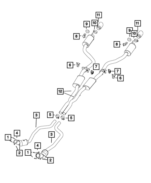 Exhaust System for 2018 Dodge Charger #4