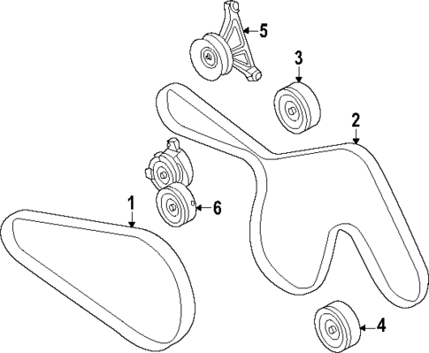Belts & Pulleys for 2024 Ford Ranger #0