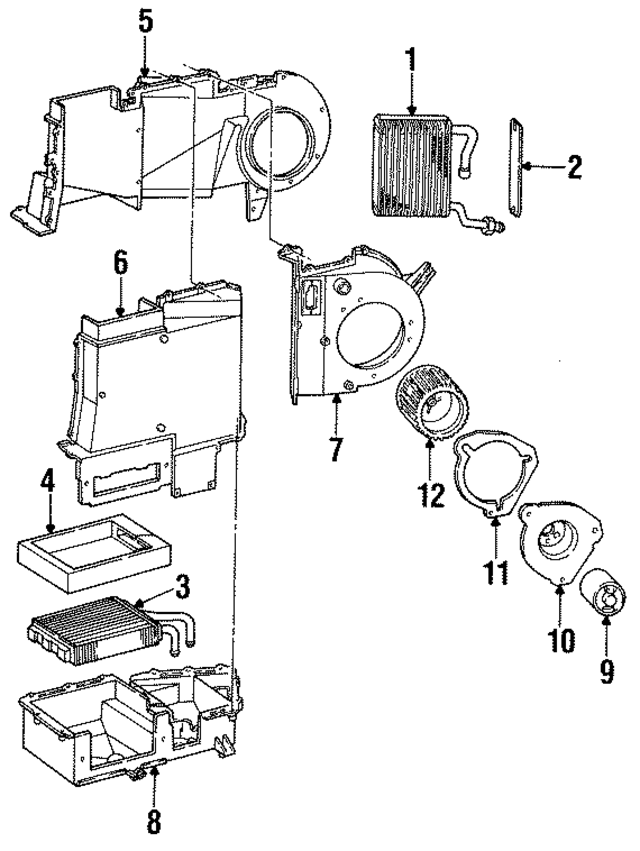YK167 - HVAC: Evaporator Core for Ford: Aerostar Image