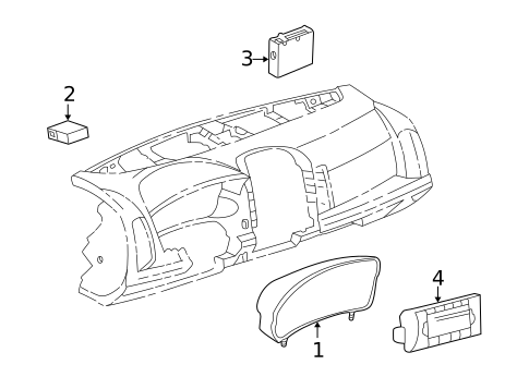 Cluster & Switches for 2005 Cadillac CTS #0