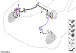34307852972 - Brakes: Brake Hose Front for BMW Image