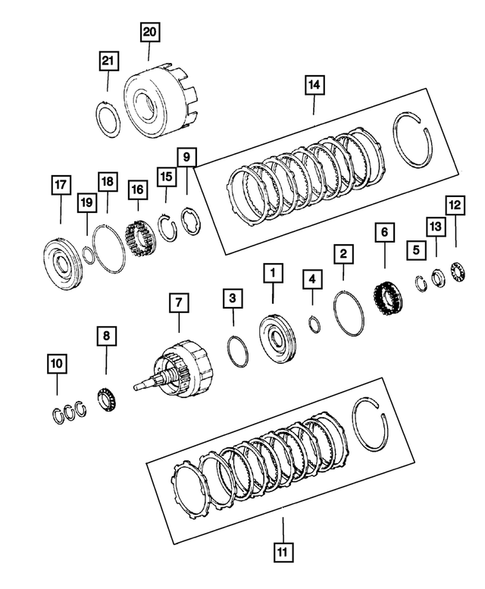 Gear Train for 2001 Jeep Cherokee #2