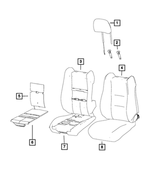 6NE87DX9AA - Interior Trim: Active Head Restraints Headrest for Mopar Image