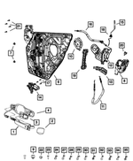 55362771AA - Doors, Door Mirrors and Related Parts: Latch Link Clip for Chrysler: 300 | Dodge: Charger, Durango, Neon | Jeep: Cherokee, Compass, Gladiator, Grand Cherokee WK, Wrangler | Ram: 1500 Image