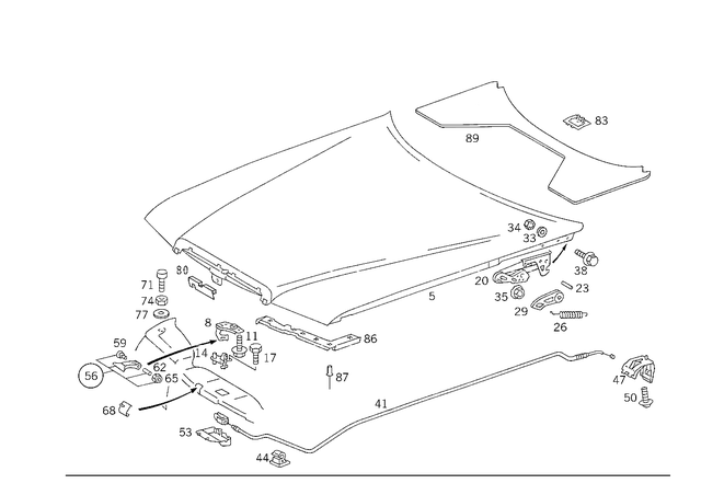 1248870527 - : Handle for Mercedes-Benz Image