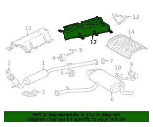 2024-2025 Lexus TX350 Floor Pan Heat Shield 58043-0E071 | OEM Parts Online