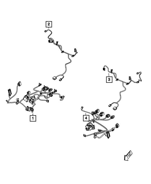 68110562AB - Electrical: Power Seat Wiring for Mopar Image image